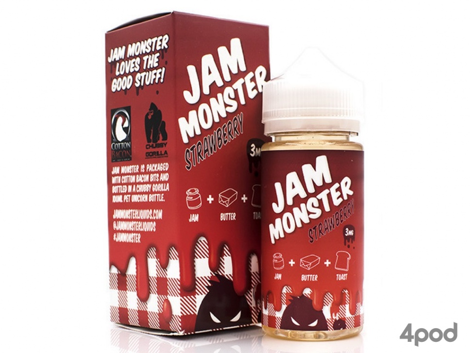 Жидкость Jam Monster Strawberry 30мл