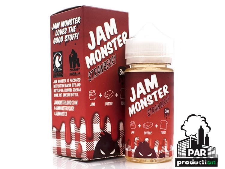 Жидкость Jam Monsters Strawberry 100мл КЛОН/CLONE
