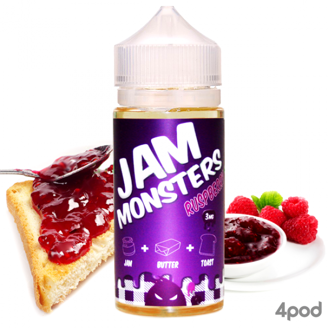Жидкость JAM MONSTERS Raspberry 120мл КЛОН/CLONE