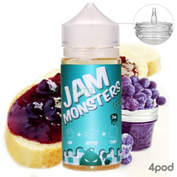 Жидкость JAM MONSTERS Grape 100мл КЛОН/CLONE